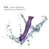 Смартвибратор 3в1 Zalo — Queen Twilight Purple, пульсирующая жемчужина и вакуум, кристалл Swarovski photo 6