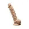 Фаллоимитатор с вибрацией SilexD Vetus Vibro Flesh (MODEL 1 size 8in) + LRS, двухслойный photo 2