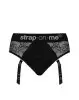 Кружевные трусы для страпона с подвязками для чулок Strap-On-Me DIVA HARNESS - M photo 2