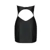 Мини-платье из экокожи Celine Chemise black L/XL — Passion: шнуровка, трусики в комплекте photo 6