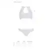 Комплект: бра, трусики с ажурным декором и открытым шагом Ursula Set white L/XL — Passion photo 5