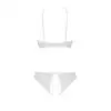 Комплект: бра, трусики с ажурным декором и открытым шагом Ursula Set white L/XL — Passion photo 4