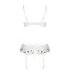 Сексуальный комплект с поясом для чулок LOVELIA SET white XXL/XXXL - Passion photo 6