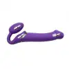 Безремневой страпон с вибрацией Strap-On-Me Vibrating Violet L, диаметр 3,7см, пульт ДУ, регулируемы photo 4