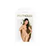 Трусики-стринги Penthouse Open Secret Light L/XL Pink, открытый доступ, декор из кружева и камня photo 3