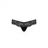 Кружевные трусики-танга с атласным бантиком Naja Thong black XXL/XXXL - Passion photo 5