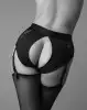Кружевные трусы для страпона с подвязками для чулок Strap-On-Me DIVA HARNESS - M photo 7