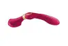 Вибромассажер Shunga Zoa Raspberry, двусторонний photo 2