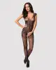 Бодистокинг Obsessive Bodystocking F234 S/M/L, абстрактный рисунок, глубокое декольте photo 3