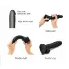 Реалистичный фаллоимитатор Strap-On-Me Sliding Skin Realistic Dildo Black - XXL, эффект подвижной photo 2