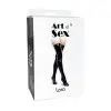 Сексуальные виниловые чулки Art of Sex - Lora, размер S, цвет черный photo 5