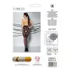 Колготки с открытым доступом, ажурные трусики и подвязки TIOPEN 013 black 3/4 (20/40 den) — Passion photo 6
