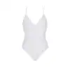 Боди с ажурным декором и открытым шагом Ursula Body white S/M — Passion photo 3