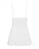 Сатиновый пеньюар с кружевом Obsessive 810-BAB-2 babydoll & thong L/XL, белый, пеньюар, танга photo 4