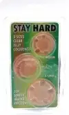 Набор эрекционных колец STAY HARD - THREE RINGS - CLEAR photo 2