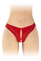 Трусики с жемчугом и доступом Fashion Secret Sophie Red photo 1