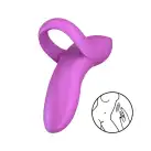 Вибратор на палец Satisfyer Bold Lover Dark Pink, гибкий photo 1