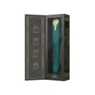 Смартвибратор-пульсатор Zalo — King Turquoise Green, кристалл Swarovski photo 10