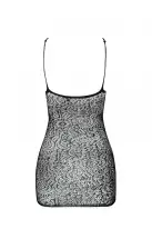 Ажурное мини-платье на тонких бретелях Passion BS096 One Size, white, плетение на груди photo 4