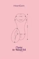 Вибратор в трусики FairyGasm HeartGem violet, на магните, пульт ДУ photo 2