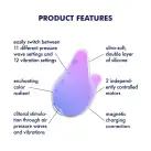 Вакуумный клиторальный стимулятор Satisfyer Mermaid Vibes Violet/Pink, 2 мотора photo 4