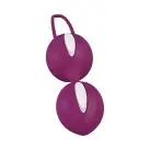 Вагинальные шарики Fun Factory SMARTBALLS DUO, бордово-белые, 2 шт, диаметр 3,2 и 3,6 см photo 3