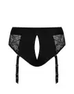 Кружевные трусы для страпона с подвязками для чулок Strap-On-Me DIVA HARNESS - XL photo 4