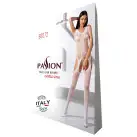 Бодистокинг с имитацией чулок и ажурной вставкой Passion BS072 white photo 5