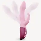 Вибратор-кролик Love To Love Hello Rabbit Rose с гибким стволом и стимуляцией точки G, 2 мотора photo 3