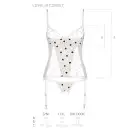 Корсет с подвязками + стринги LOVELIA CORSET white XXL/XXXL - Passion photo 7