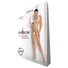 Бодистокинг в очень крупную сетку Passion BS091 white, с доступом photo 4