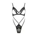 Боди монокини с открытой грудью DIABOLINA BODY black L/XL - Passion photo 3