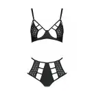 Комплект из эко-кожи Passion Tamaris Set black XXL/XXXL, бюстгальтер и трусики photo 3