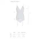 Корсет с пажами, трусики с ажурным декором и открытым шагом Ursula Corset white L/XL — Passion photo 5