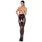 Колготки с открытым доступом, ажурные трусики и подвязки TIOPEN 013 black 3/4 (20/40 den) — Passion photo 3