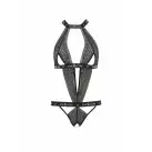 Полупрозрачное боди с вырезами Passion Exclusive Mirajane Body black L/XL, черное photo 3