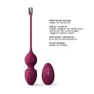 Вагинальные шарики Dorcel LOVE BALLS PLUM, вибрации и движения внутреннего шарика, пульт ДУ photo 3