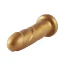 Золотой фаллоимитатор Hismith 6.8″ Golden Silicone Dildo, система KlicLok photo 3