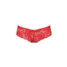 Трусики-бразилиана из цветочного кружева Raja Thong red L/XL - Passion photo 5