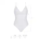 Боди с ажурным декором и открытым шагом Ursula Body white XXL/XXXL — Passion photo 5