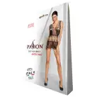 Бодистокинг — мини-платье с бабочками Passion BS090 black photo 8