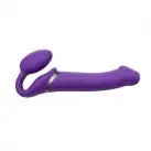 Безремневой страпон с вибрацией Strap-On-Me Vibrating Violet L, диаметр 3,7см, пульт ДУ, регулируемы photo 6