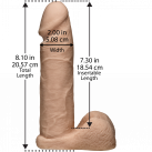 Фаллоимитатор Doc Johnson Vac-U-Lock - 8 Inch Ultraskyn Cock White photo 2