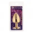 Анальная пробка,Gold Heart Sapphire, L photo 2