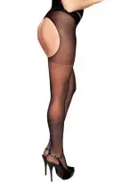 Чулки с поясом Anne Dales LOLA T4 Black photo 2