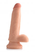 Фаллоимитатор-6 Inch Ultra Real Dual Layer Suction Cup Dildo 13х4,5 см. photo 1