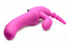 Regal Rider Vibrating Silicone Strapless Strap On Triple G Dildo - страпон, 22.9х3.8 см. photo 5