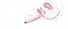 Svakom - Daisy Clitoris Stimulator Pale Pink клиторальный стимулятор,12.5х2.3 см. photo 5