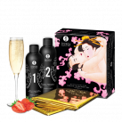 Гель для массажа Shunga ORIENTAL BODY-TO-BODY - Sparkling Strawberry Wine (2 x 225 мл) photo 2