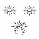 Пэстис Petits Joujoux Gloria set of 3 - Black/Purple  photo 1